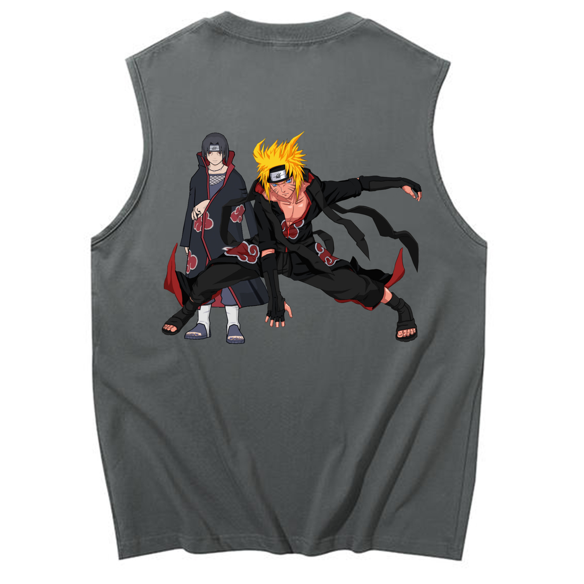 （画像用） NARUTO -ナルト- うずまき ナルト Uzumaki Naruto コットン100％タンクトップ（背面プリント）